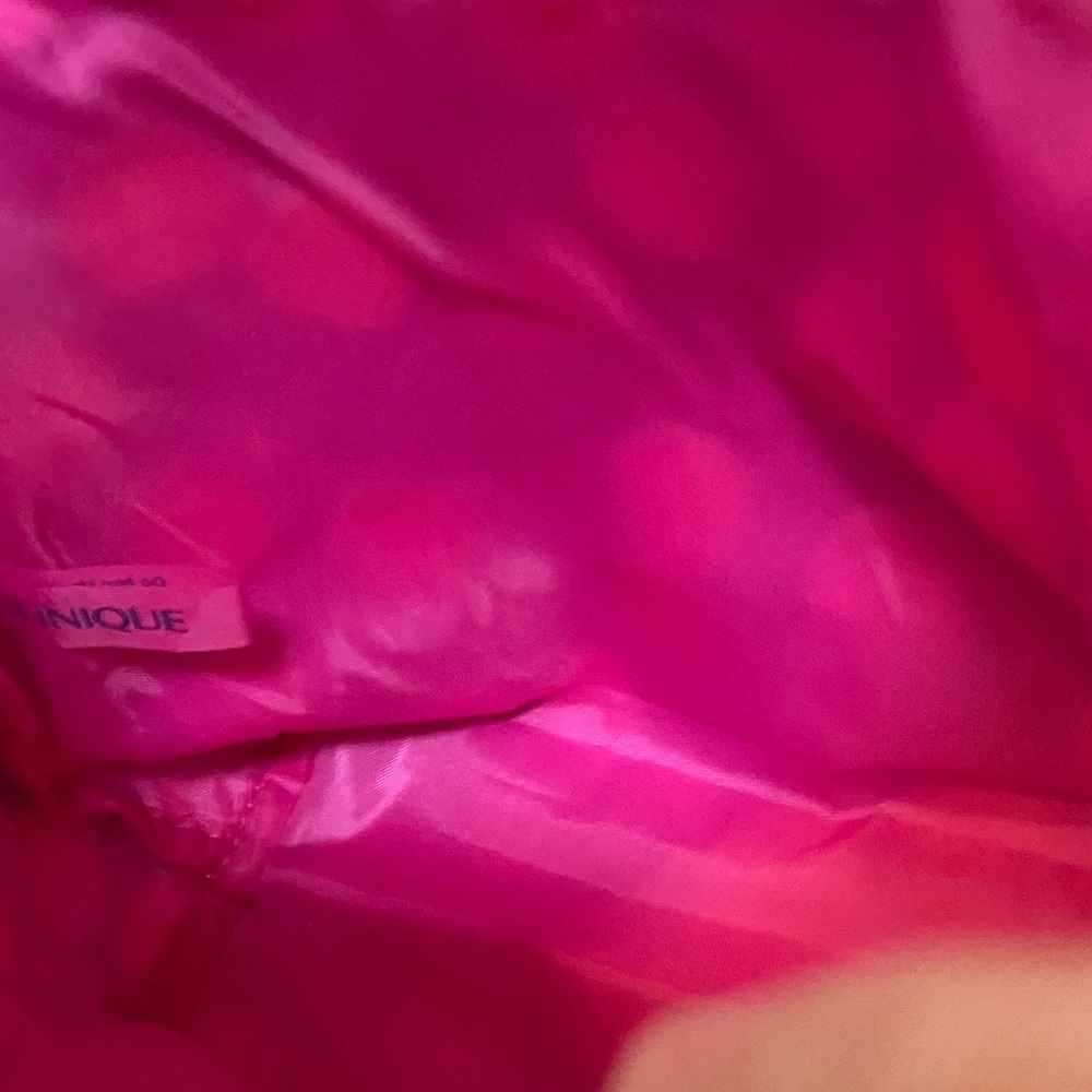 Clinique Stuffed Cherry Patterned Cosmetic Bag NWT - image 5